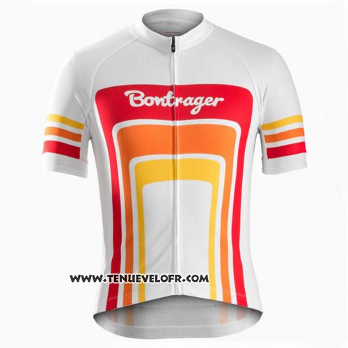 2016 Maillot Ciclismo Trek Bontrager Rouge et Blanc Manches Courtes et Cuissard
